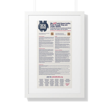 Vertical Poster - Democratic Values Advocacy