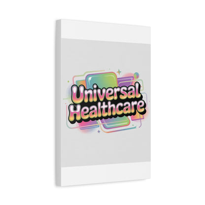 Universal Healthcare Poster — Vibrant Matte Canvas Print