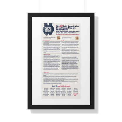 Vertical Poster - Democratic Values Advocacy