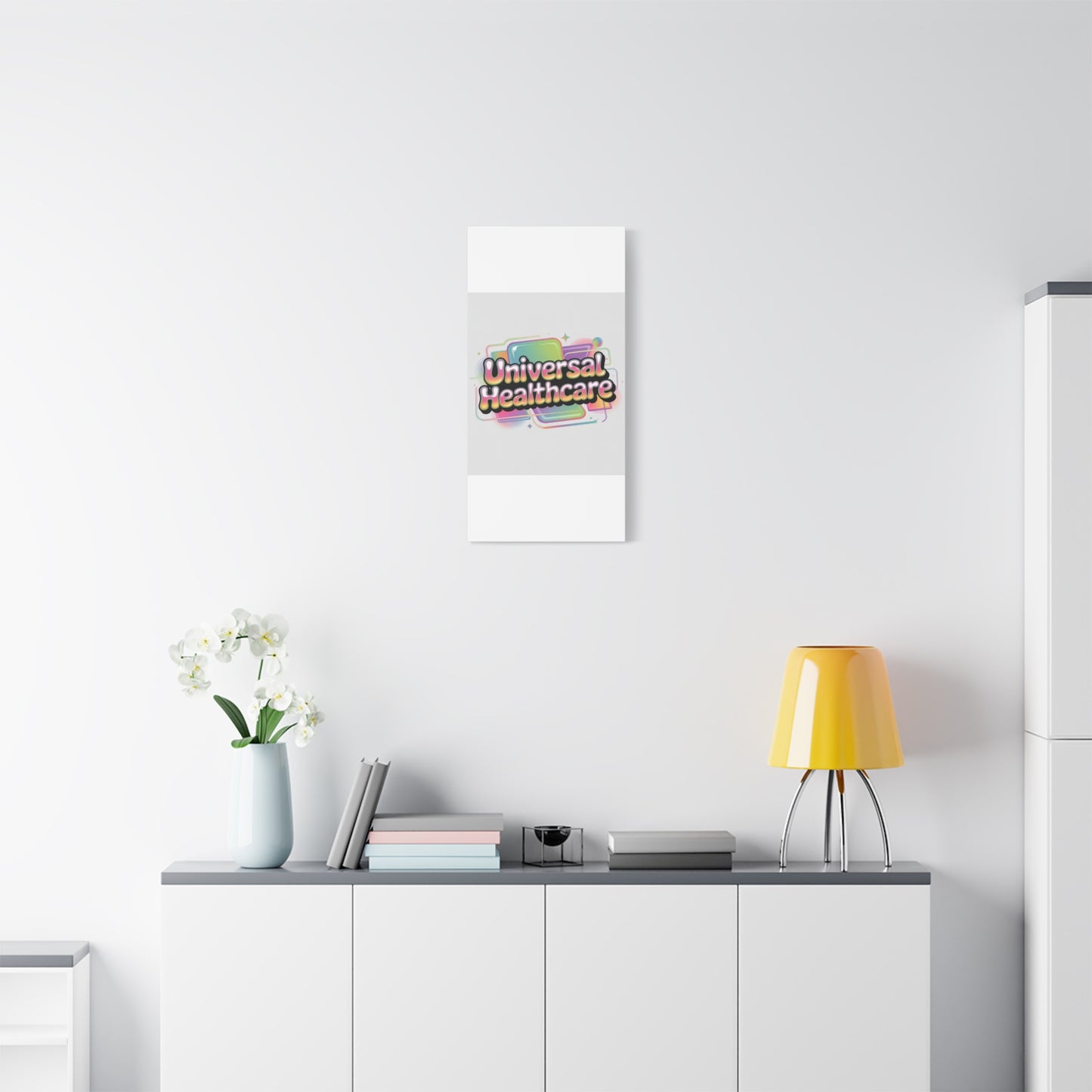 Universal Healthcare Poster — Vibrant Matte Canvas Print