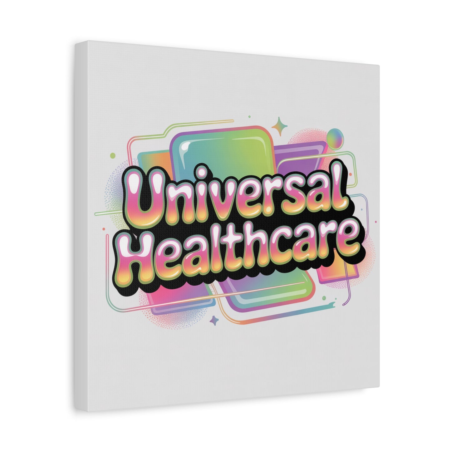 Universal Healthcare Poster — Vibrant Matte Canvas Print
