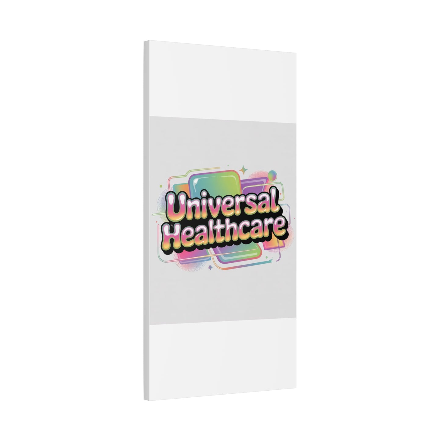Universal Healthcare Poster — Vibrant Matte Canvas Print