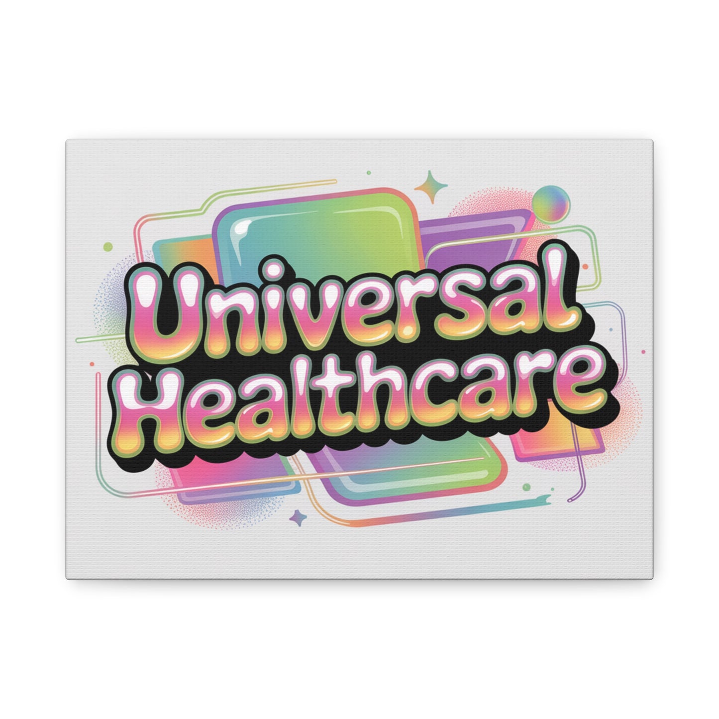 Universal Healthcare Poster — Vibrant Matte Canvas Print