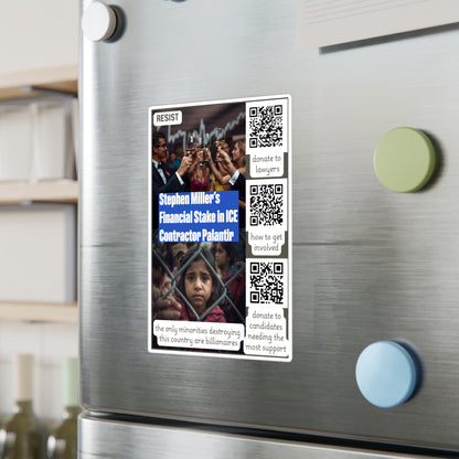 Vinyl Decal Sticker - Protect Immigrant Communities and Stop ICE Funding