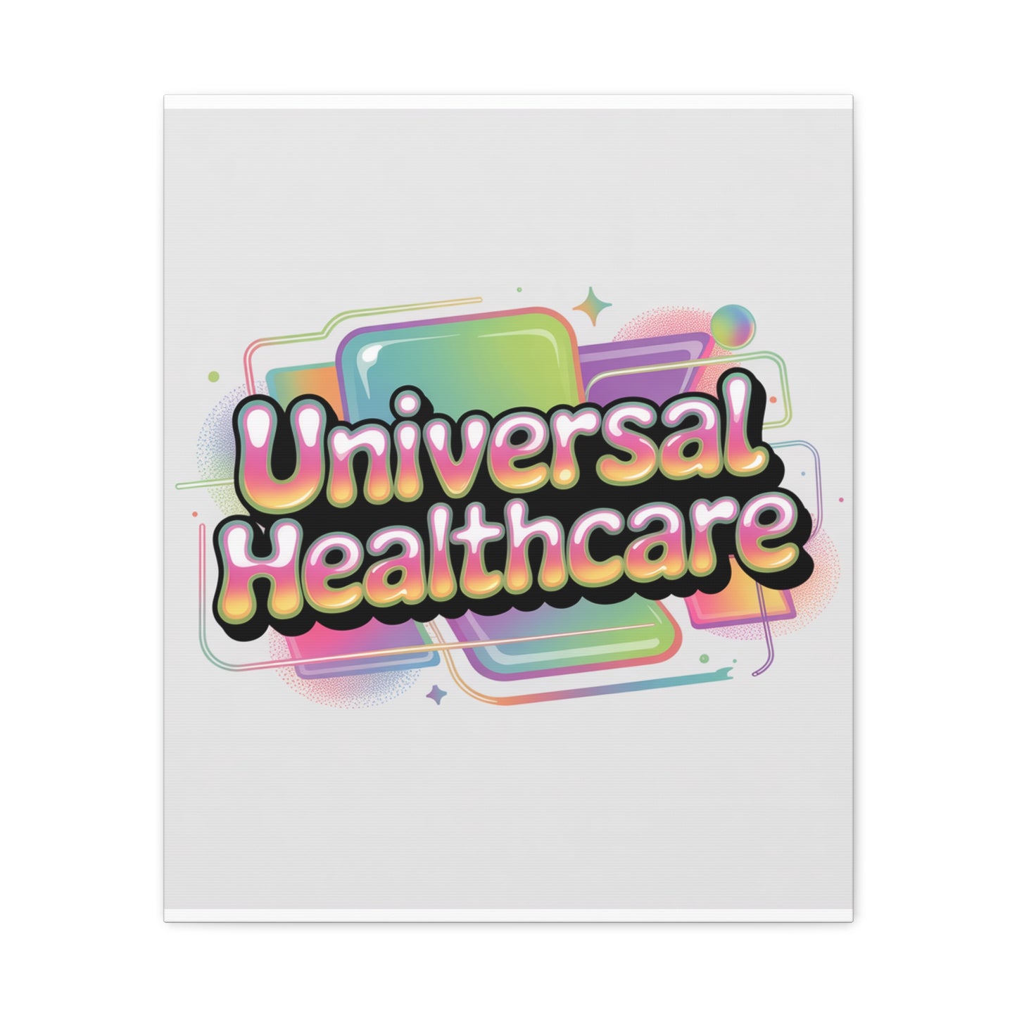Universal Healthcare Poster — Vibrant Matte Canvas Print