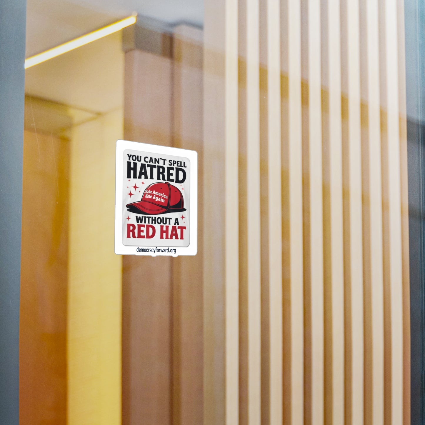 Humorous Vinyl Decal Sticker, Unique Gift for Political Satire Lovers, Car Window Decor, Office Humor, Make America Hate Again