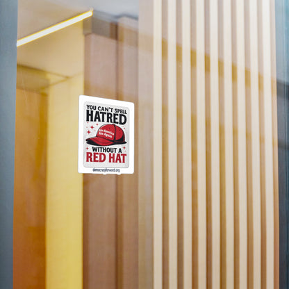 Humorous Vinyl Decal Sticker, Unique Gift for Political Satire Lovers, Car Window Decor, Office Humor, Make America Hate Again