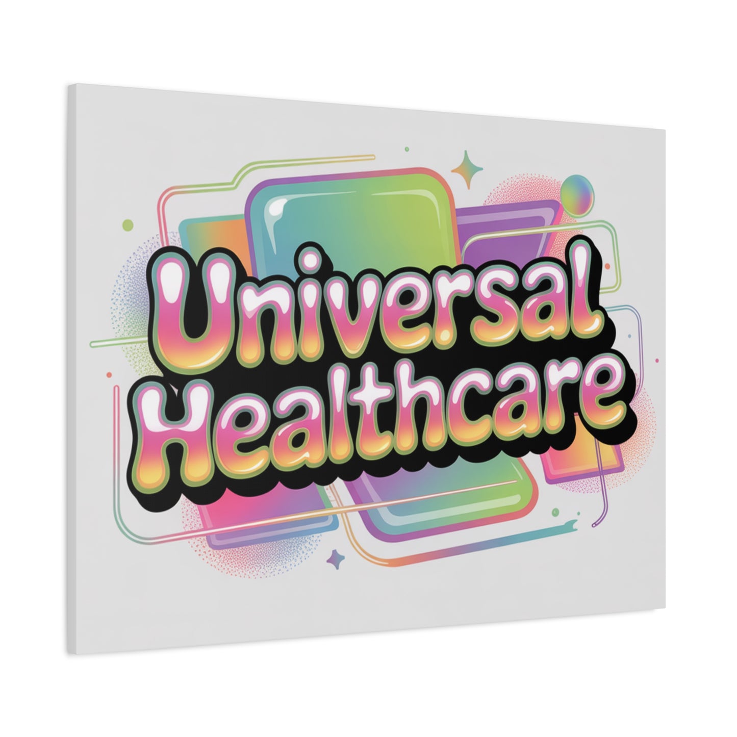 Universal Healthcare Poster — Vibrant Matte Canvas Print