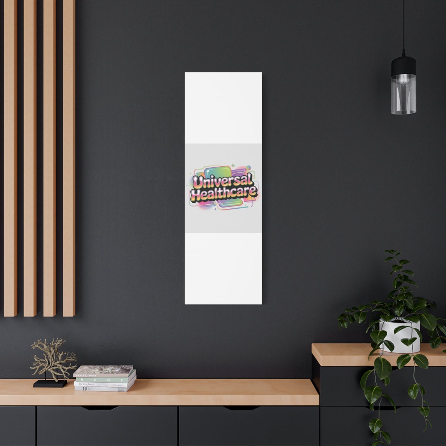Universal Healthcare Poster — Vibrant Matte Canvas Print