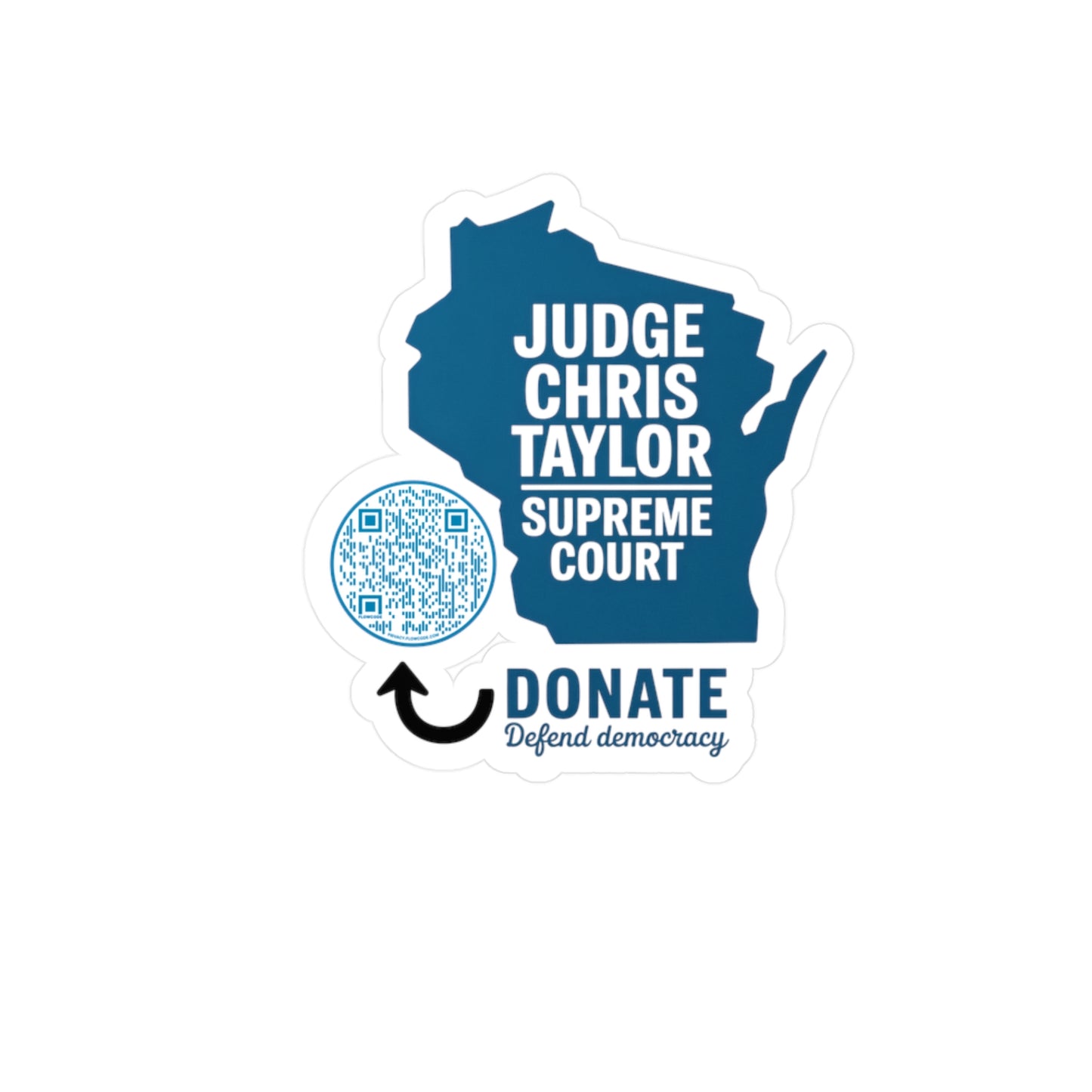 Vinyl Decal Support Judge Chris Taylor Wisconsin State Supreme Court Advocate Gift