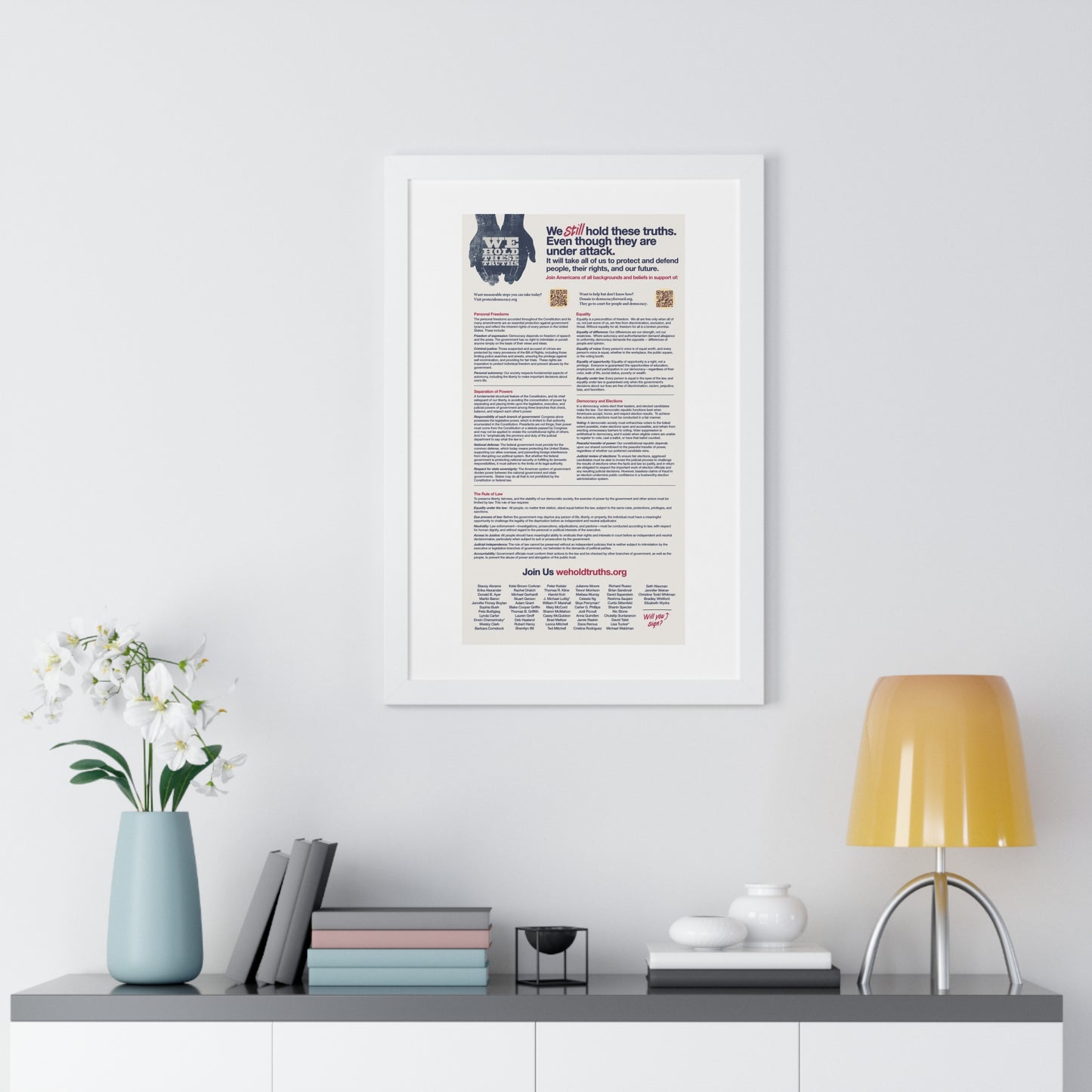 Vertical Poster - Democratic Values Advocacy