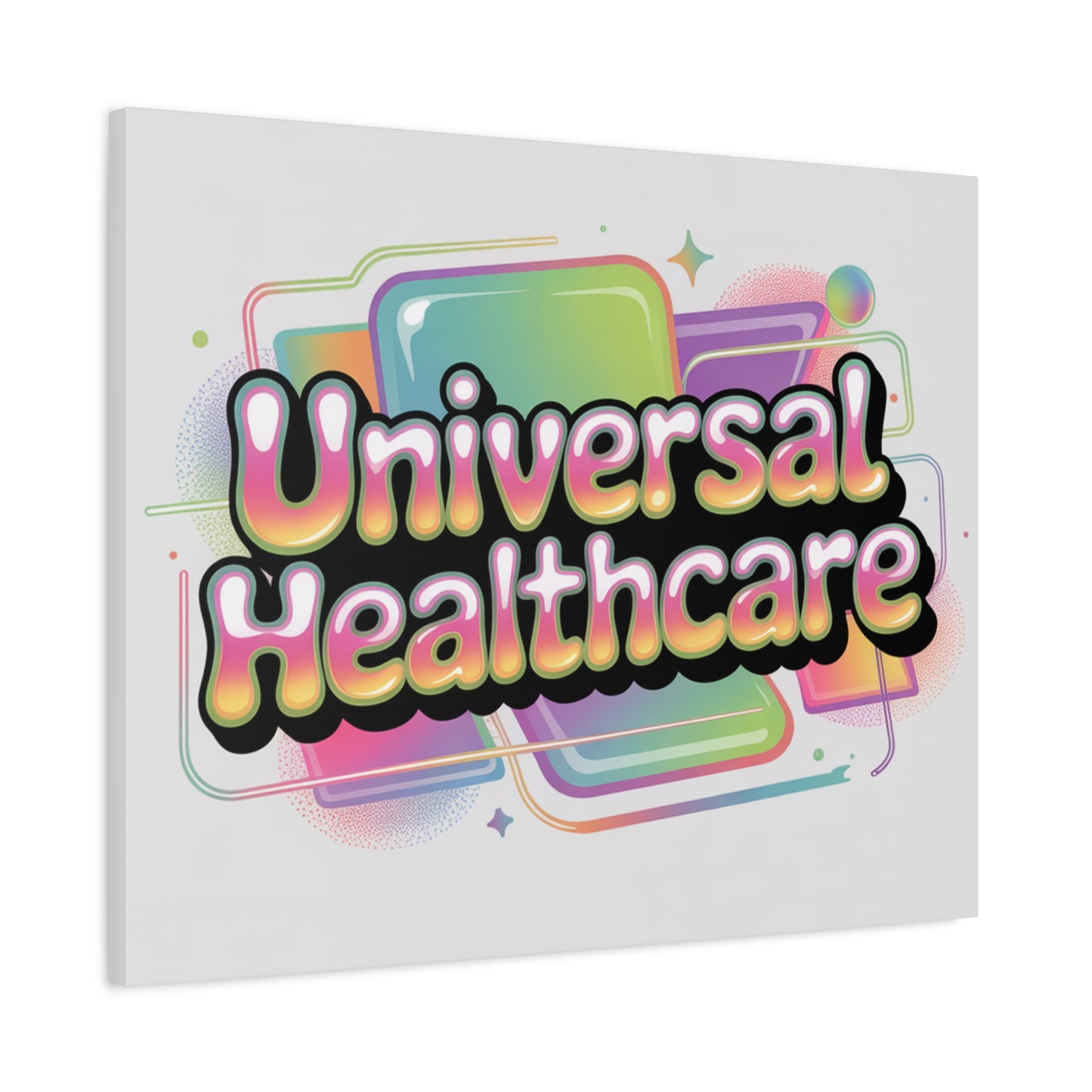 Universal Healthcare Poster — Vibrant Matte Canvas Print