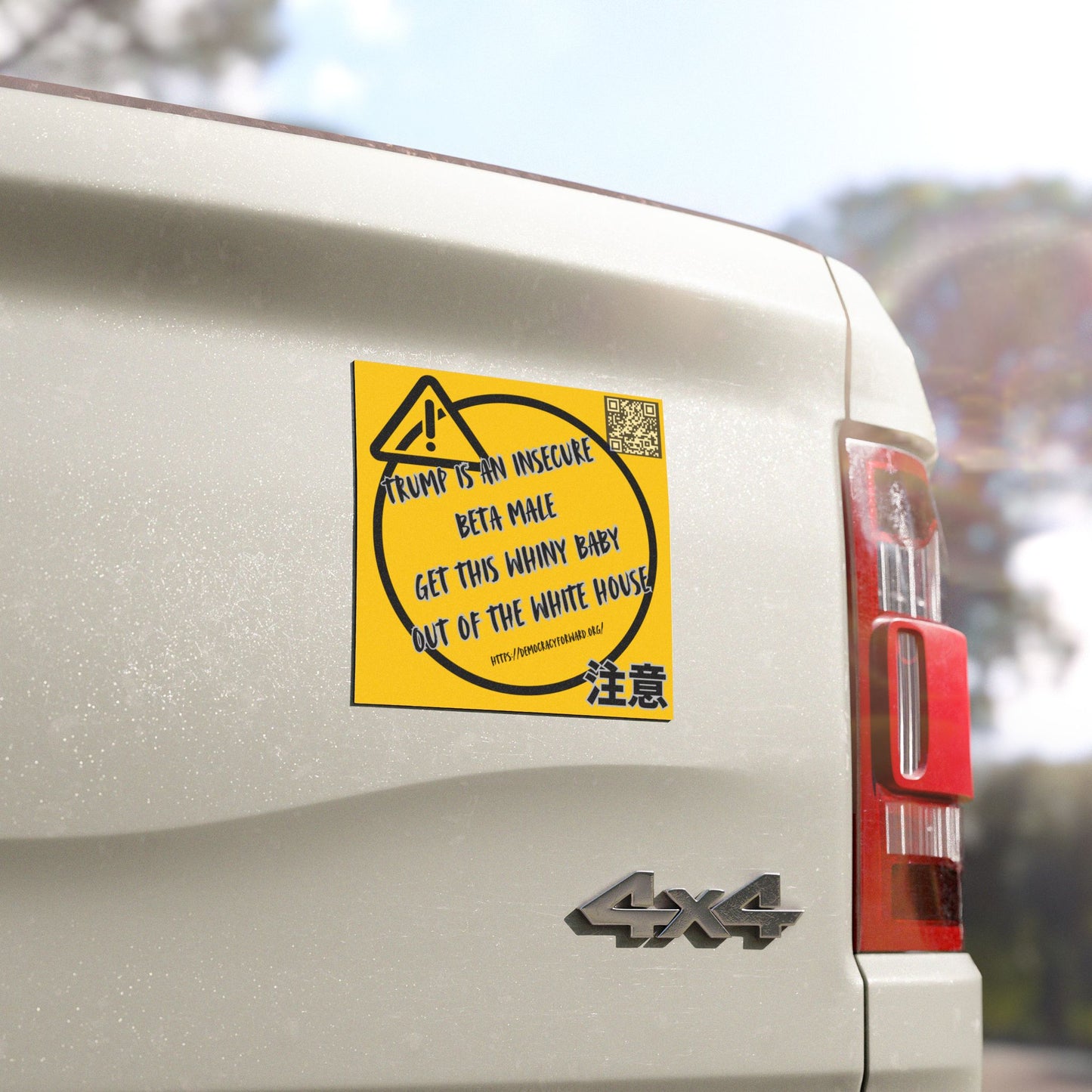 Bold Political Car Magnets - Express Your Views, Funny Car Accessories, Gift for Activists, Car Bumper Magnet, Protest Decor