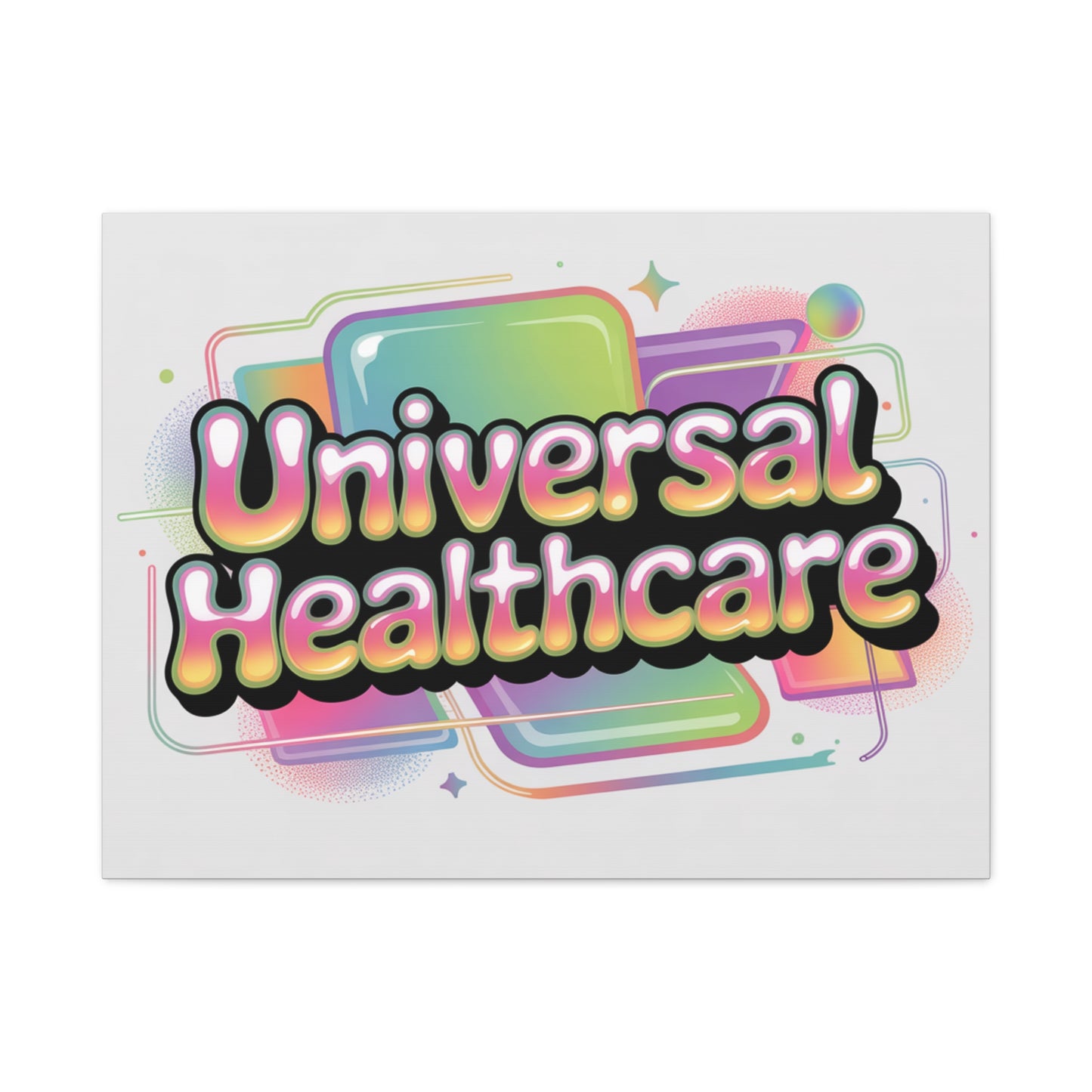 Universal Healthcare Poster — Vibrant Matte Canvas Print
