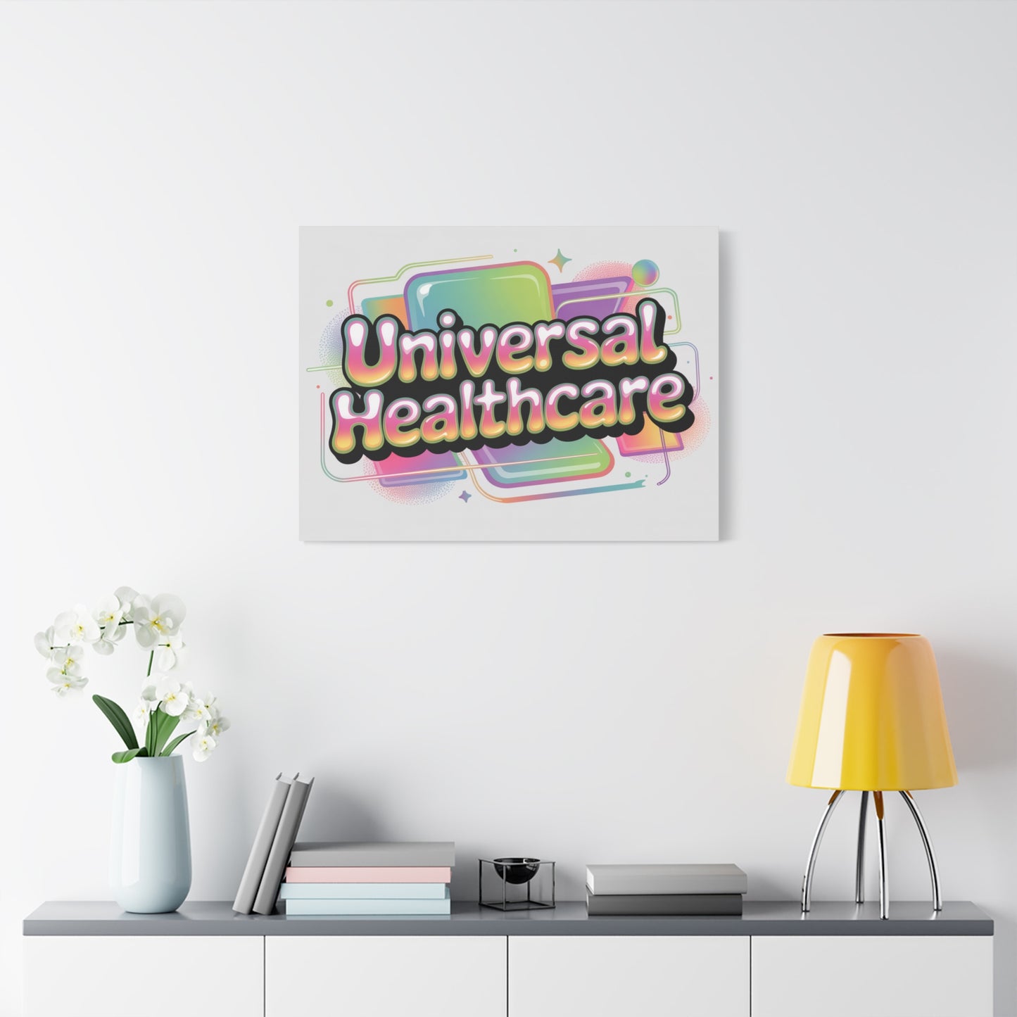 Universal Healthcare Poster — Vibrant Matte Canvas Print