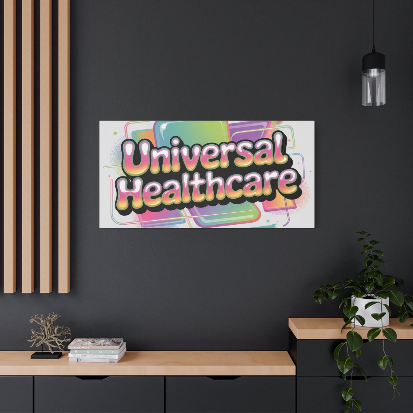 Universal Healthcare Poster — Vibrant Matte Canvas Print