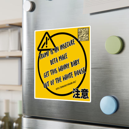 Bold Political Vinyl Decals, Car Stickers, Funny Decal for Home & Office, Political Humor, Gift for Activists, Sleek Wall Decor