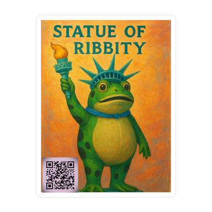 Vinyl Decal Sticker - Pro-Democracy Iconic Frog pointing out ridiculous American politics