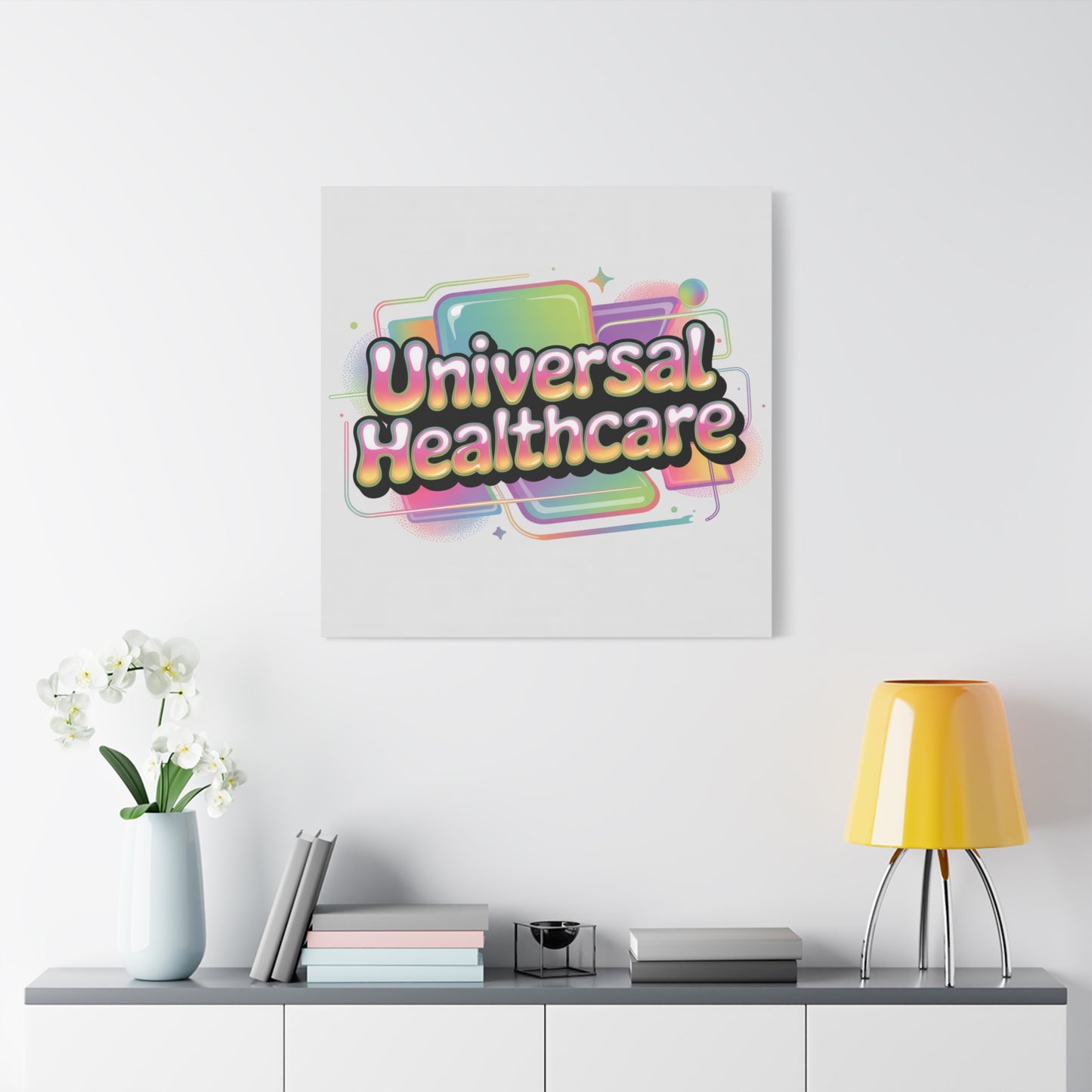 Universal Healthcare Poster — Vibrant Matte Canvas Print