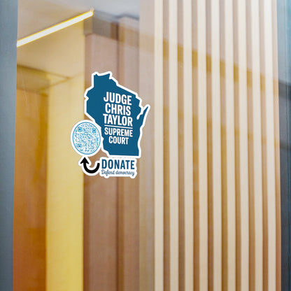 Vinyl Decal Support Judge Chris Taylor Wisconsin State Supreme Court Advocate Gift