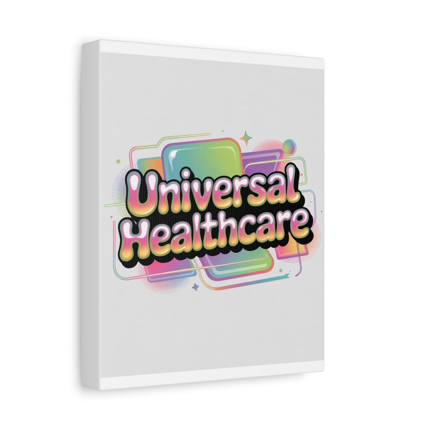 Universal Healthcare Poster — Vibrant Matte Canvas Print