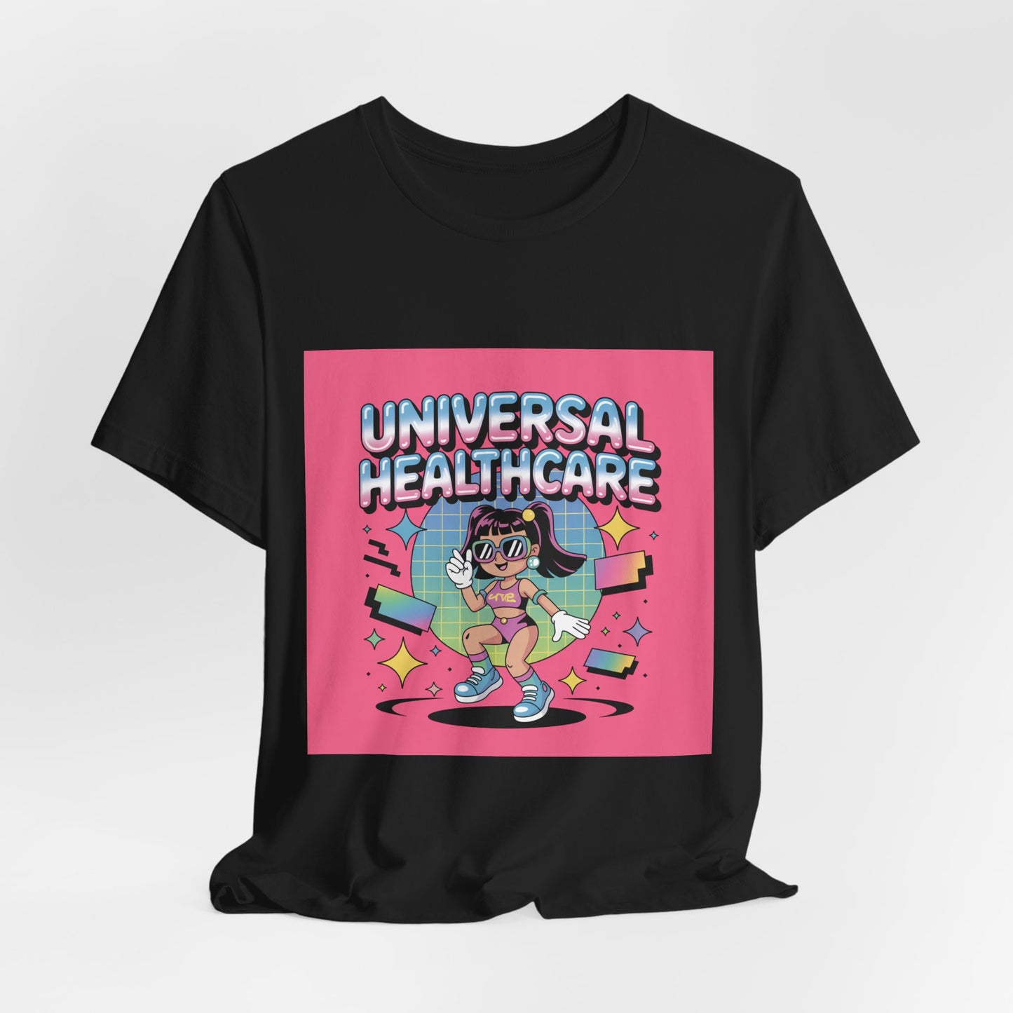 Universal Healthcare Advocacy T-Shirt — Bold Color Graphic