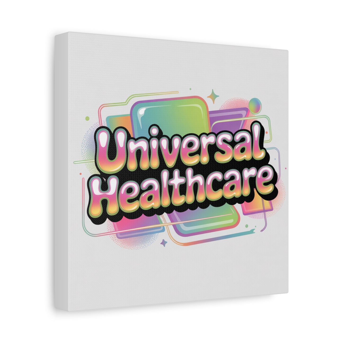 Universal Healthcare Poster — Vibrant Matte Canvas Print