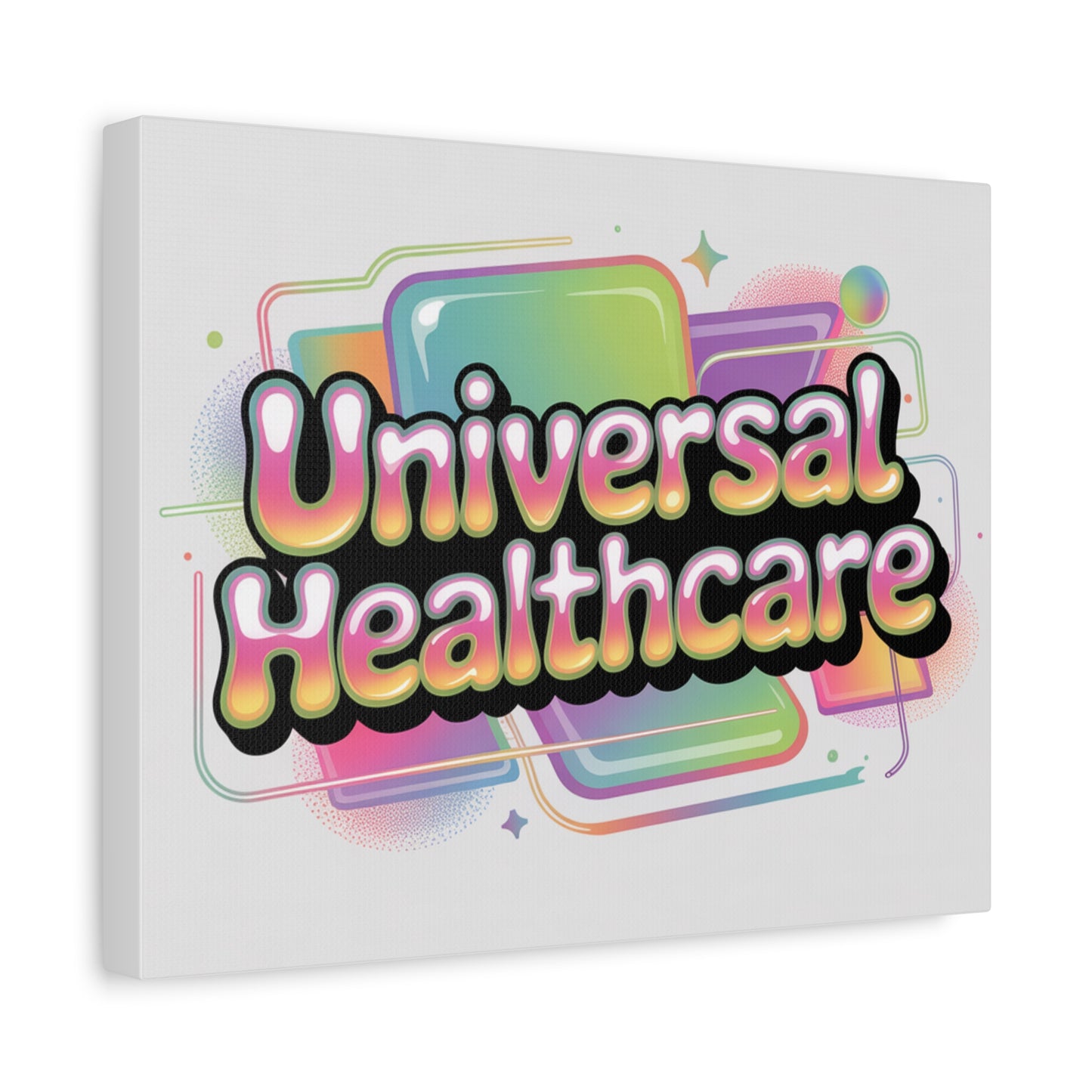 Universal Healthcare Poster — Vibrant Matte Canvas Print