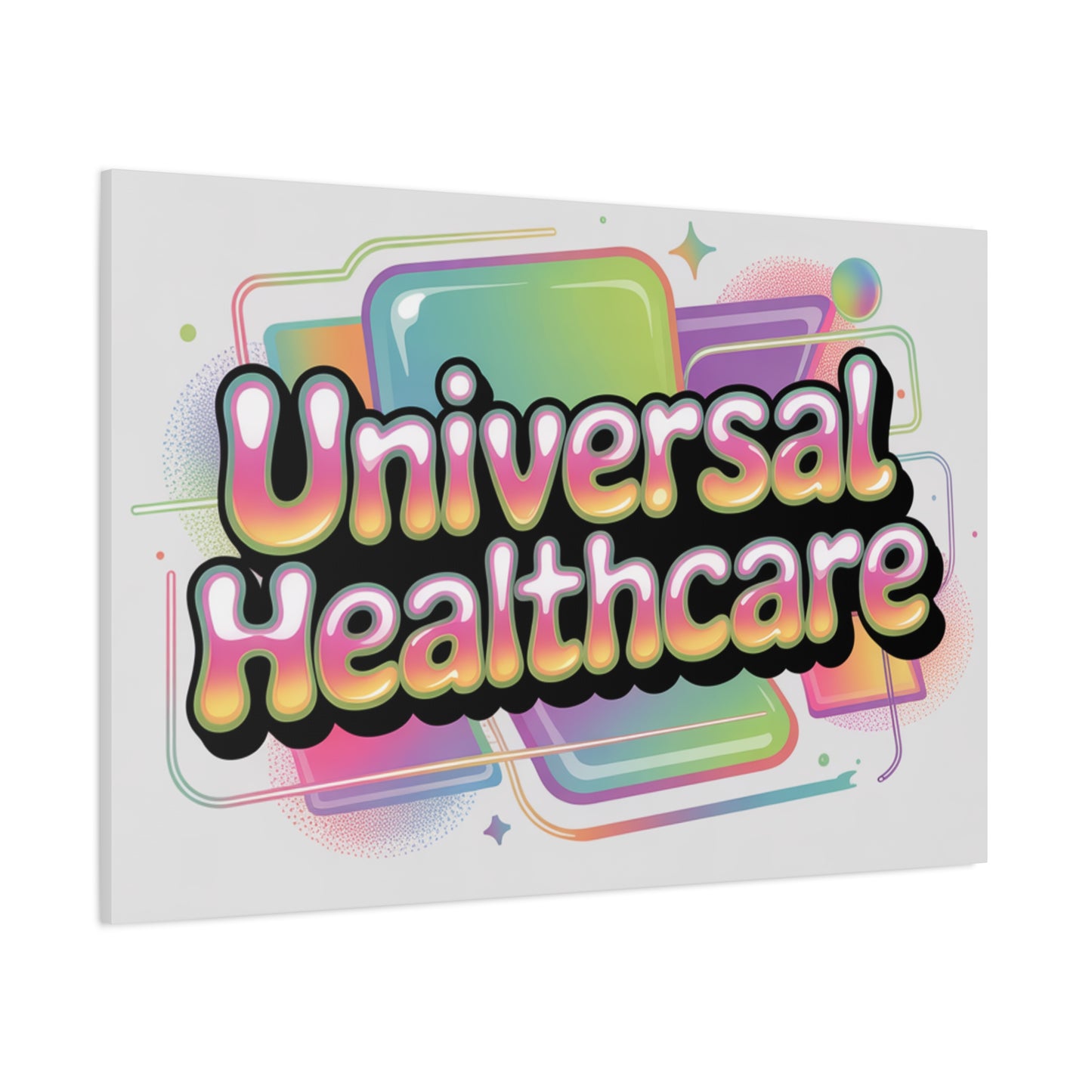 Universal Healthcare Poster — Vibrant Matte Canvas Print