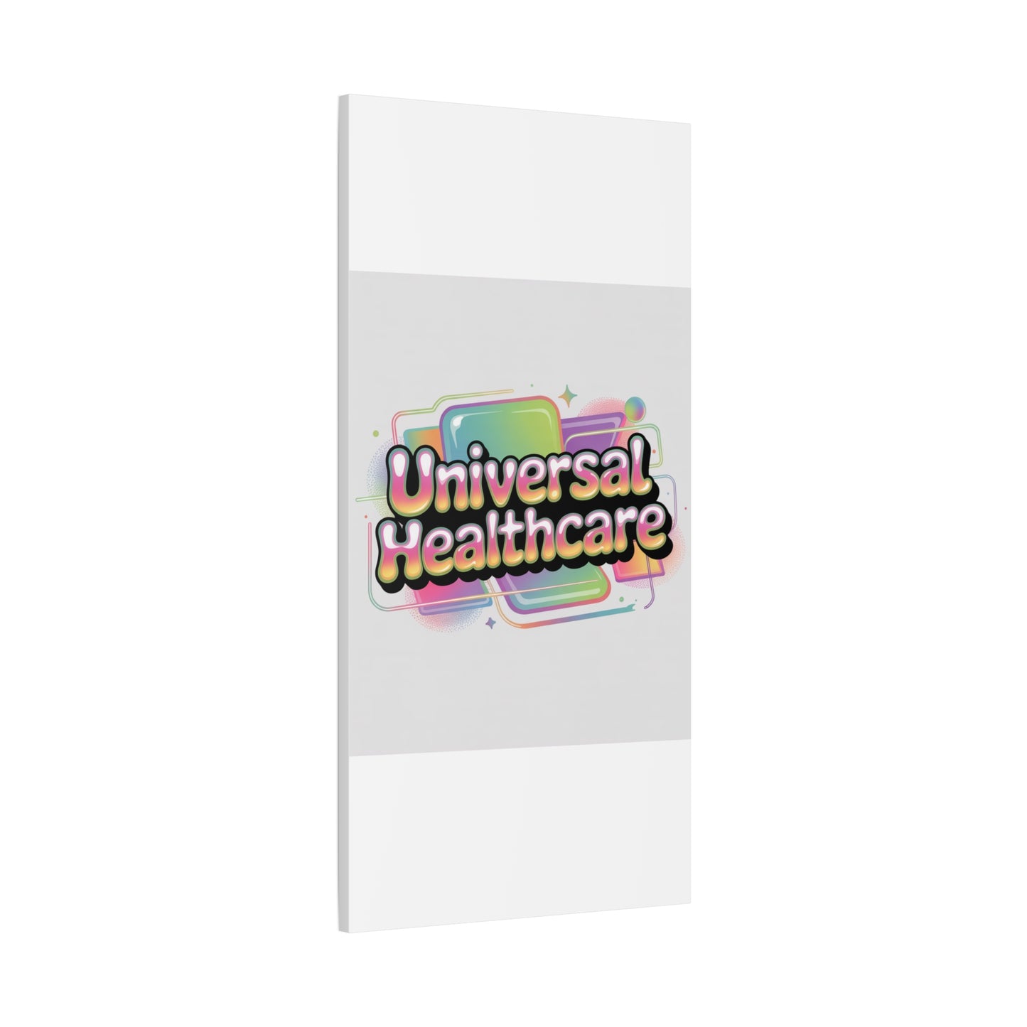 Universal Healthcare Poster — Vibrant Matte Canvas Print