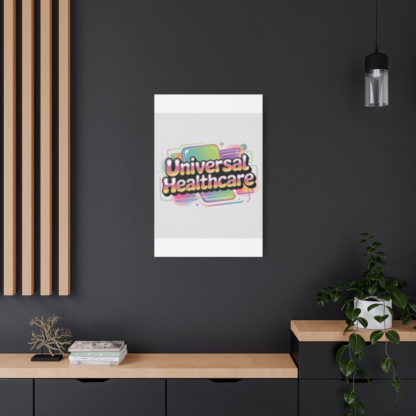 Universal Healthcare Poster — Vibrant Matte Canvas Print