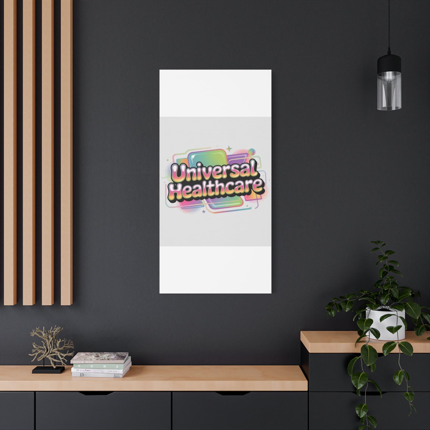 Universal Healthcare Poster — Vibrant Matte Canvas Print