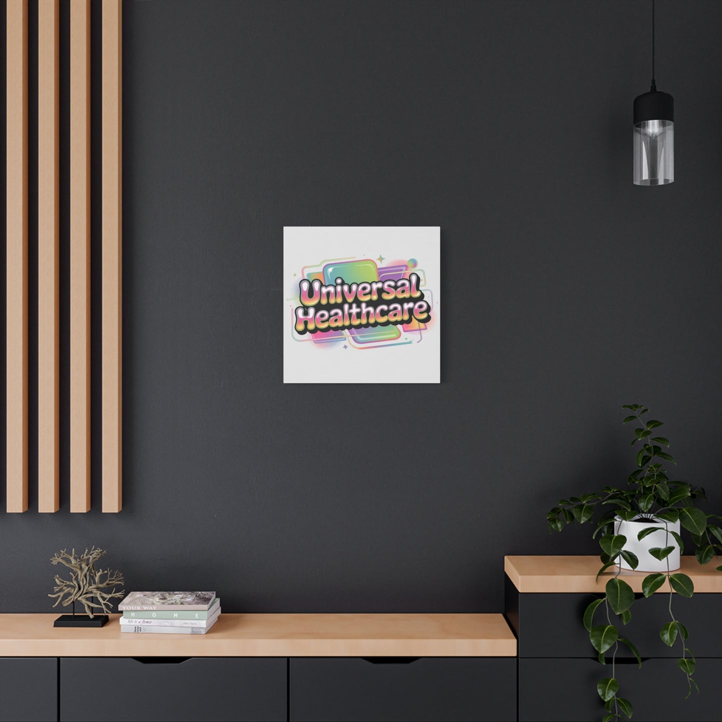 Universal Healthcare Poster — Vibrant Matte Canvas Print